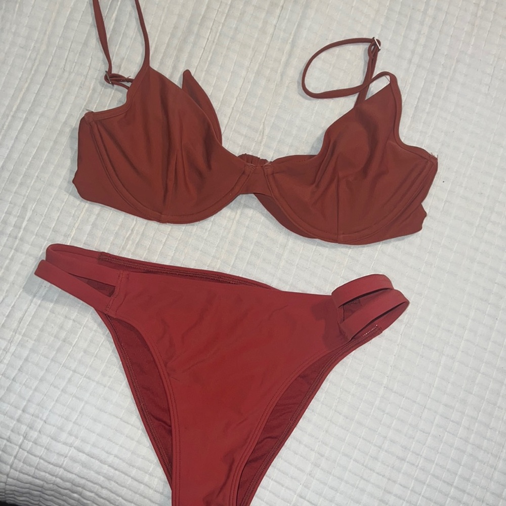 Burnt orange/ deep canyon color bikini